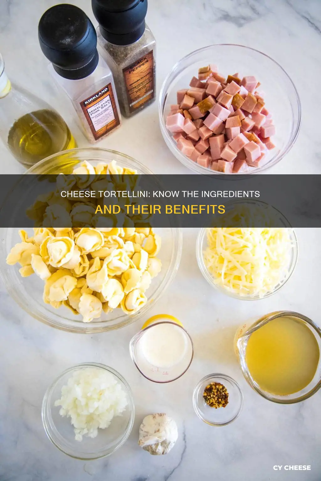 what is cheese tortellini made of