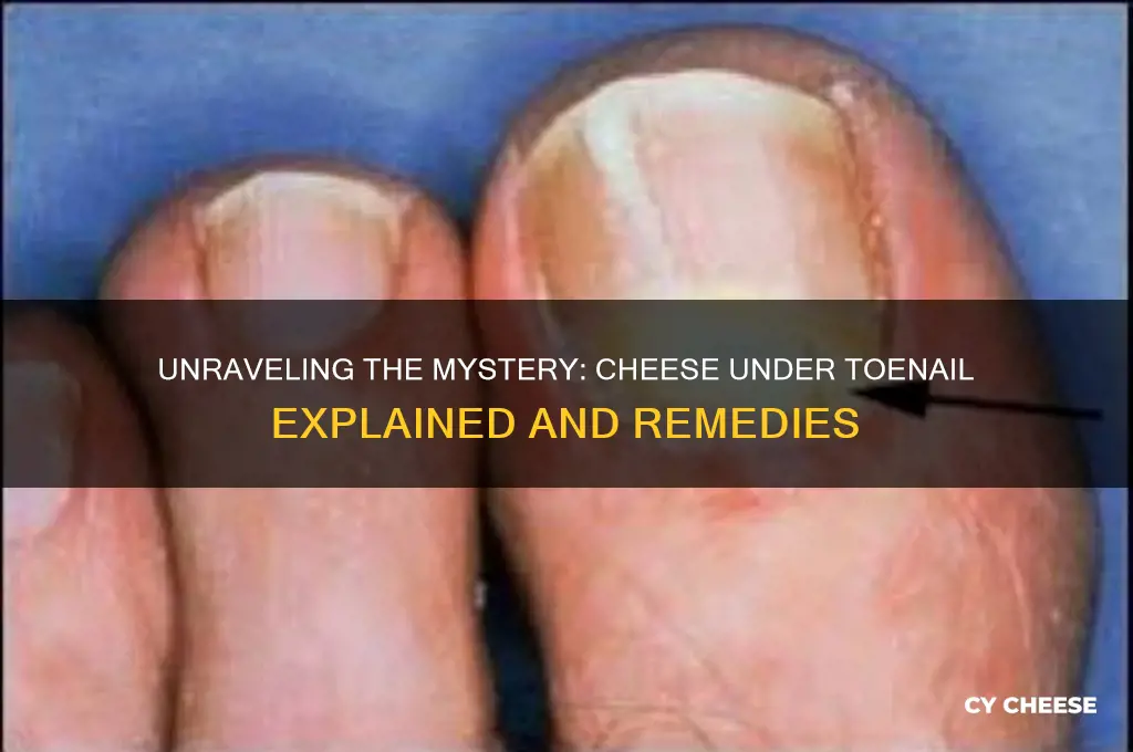 what is cheese under toenail