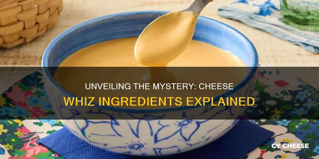 what is cheese whiz made of