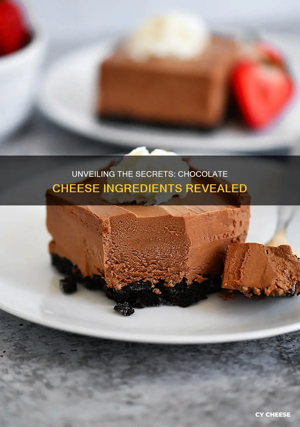 what is chocolate cheese made of