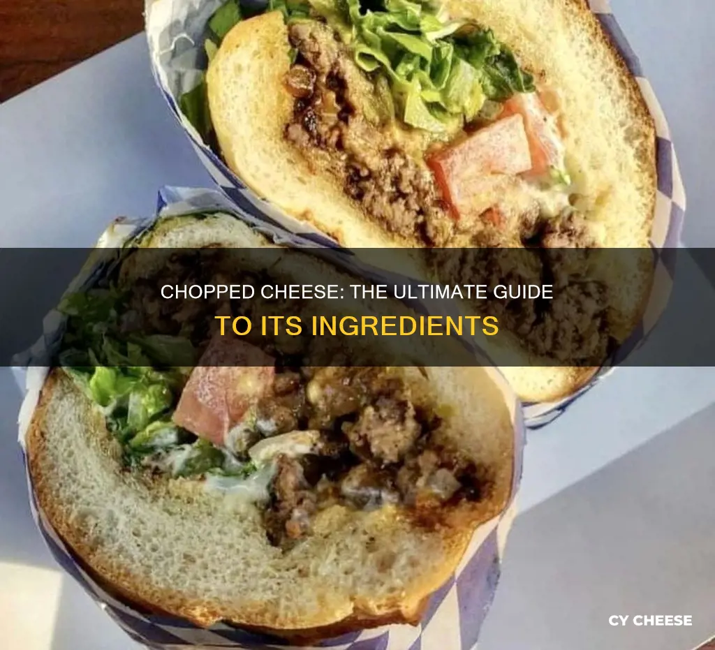 what is chopped cheese made of