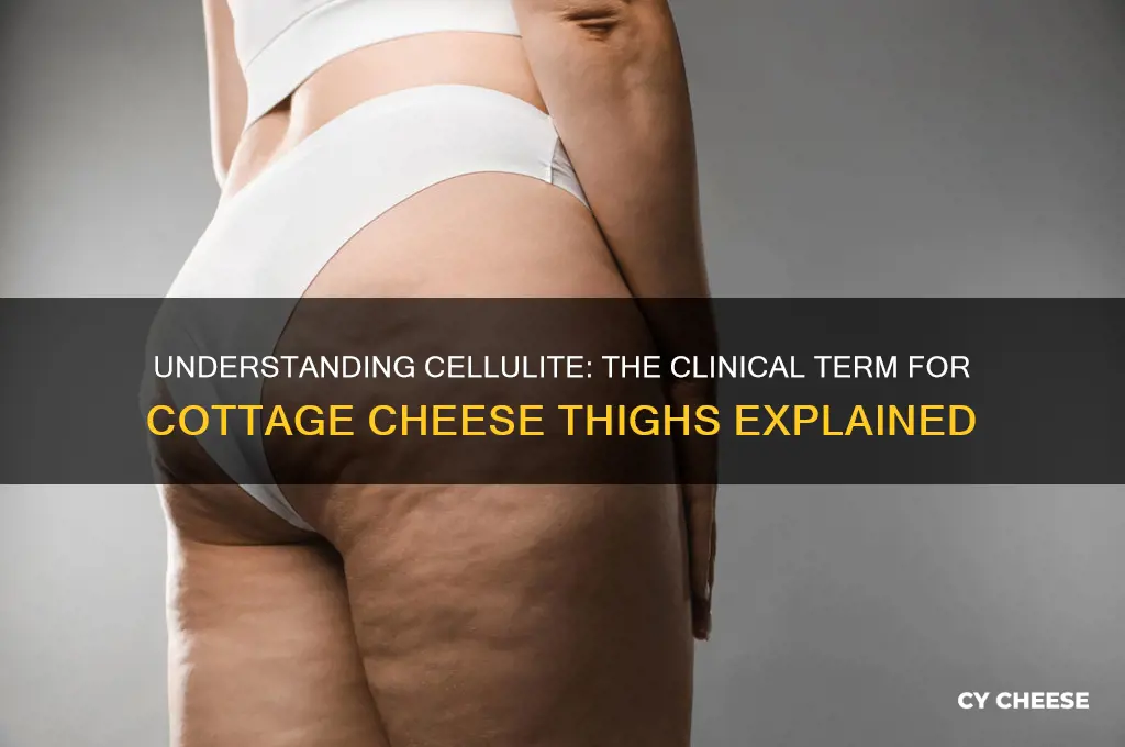 what is clinical name for cottage cheese thights under skin