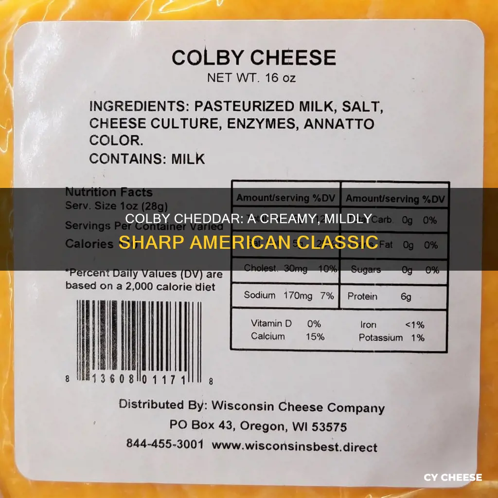 what is colby cheddar cheese