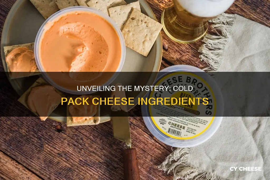 what is cold pack cheese made of