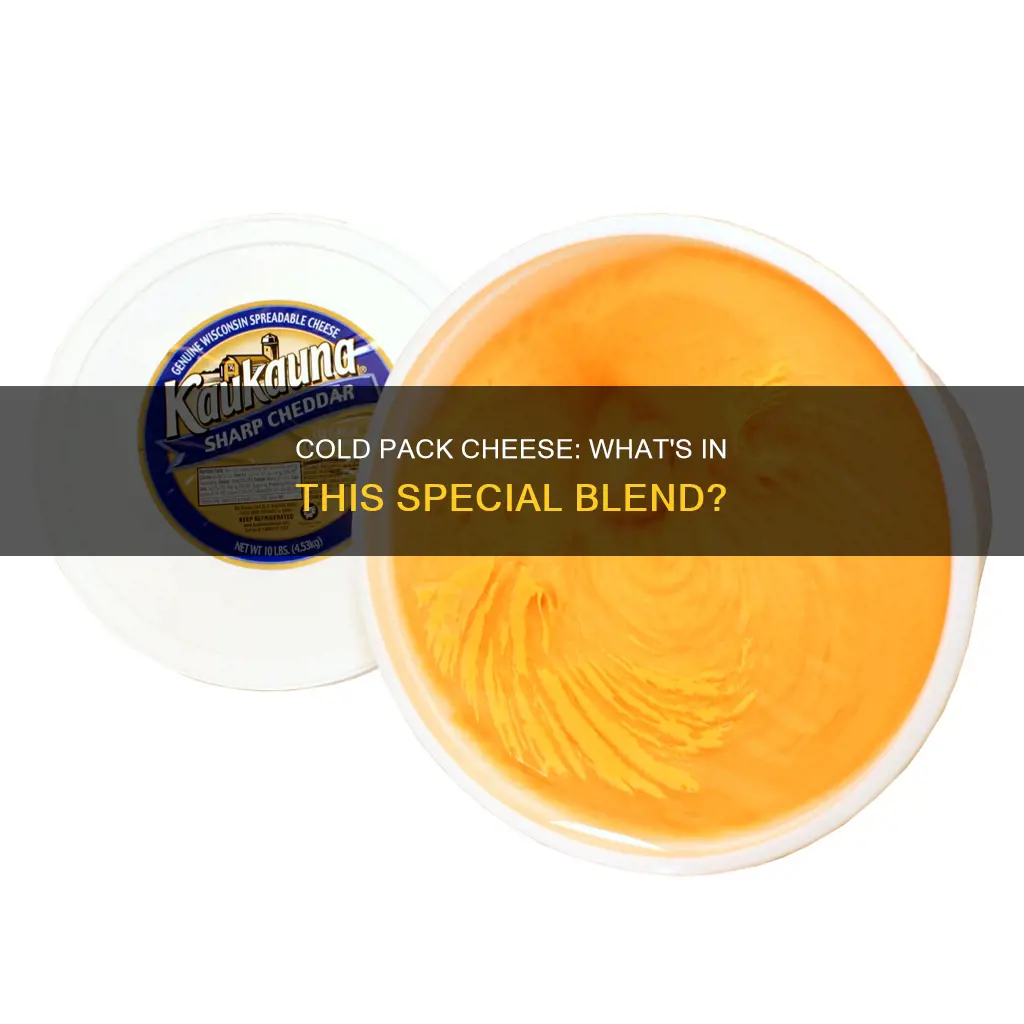 what is cold pack cheese made of
