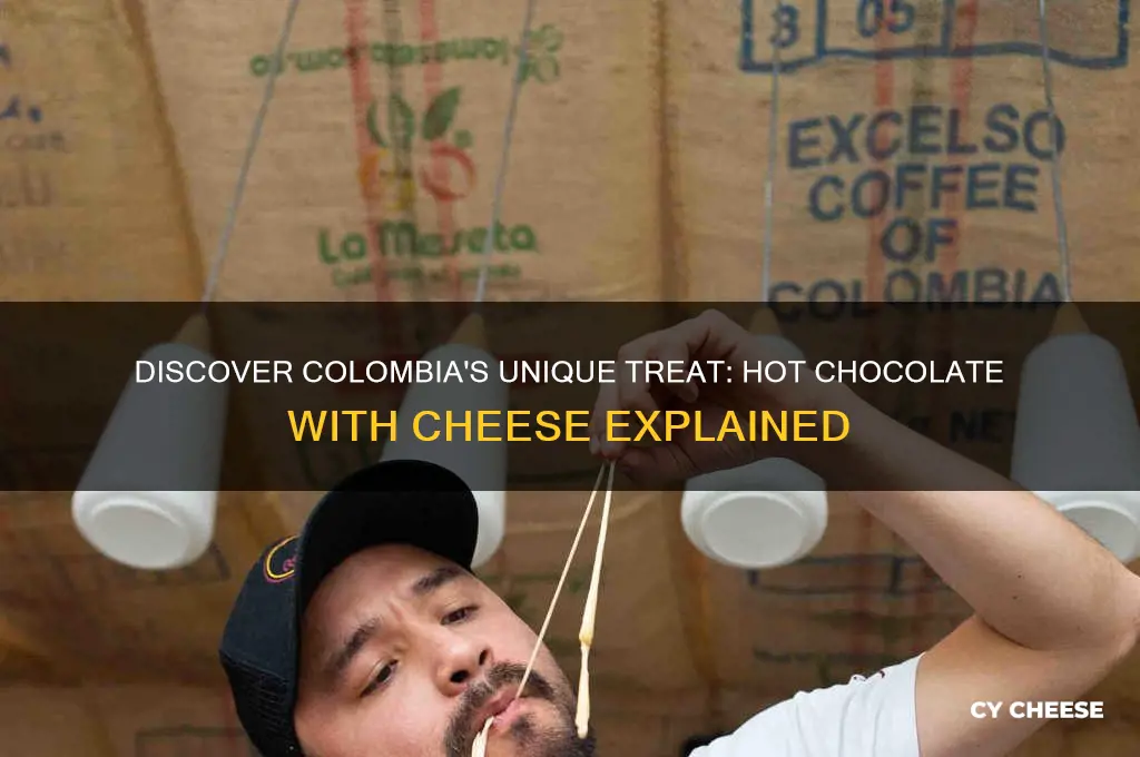 what is colombian hot chocolate with cheese called