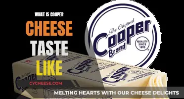The Unique Taste of Cooper Cheese: Salty and Tangy