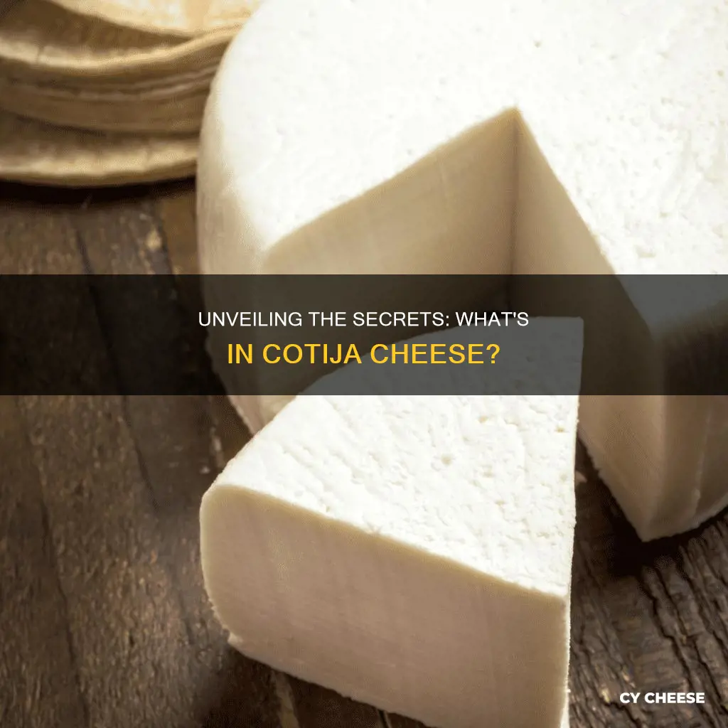 what is cotija cheese made from