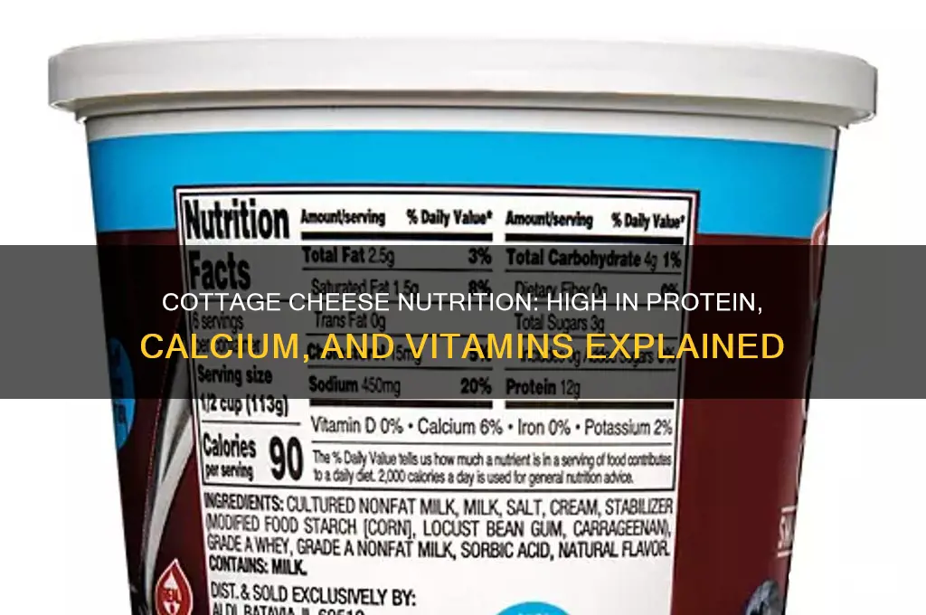 what is cottage cheese high in