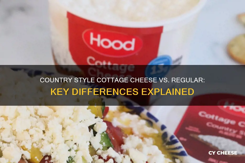 what is country style cottage cheese vs cottage cheese