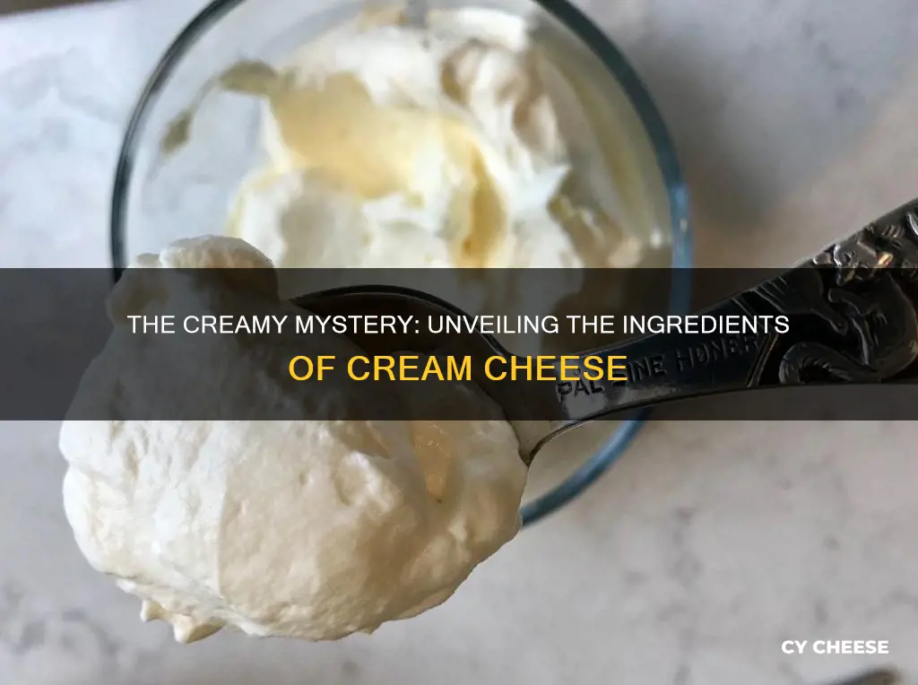 what is creme cheese mad of