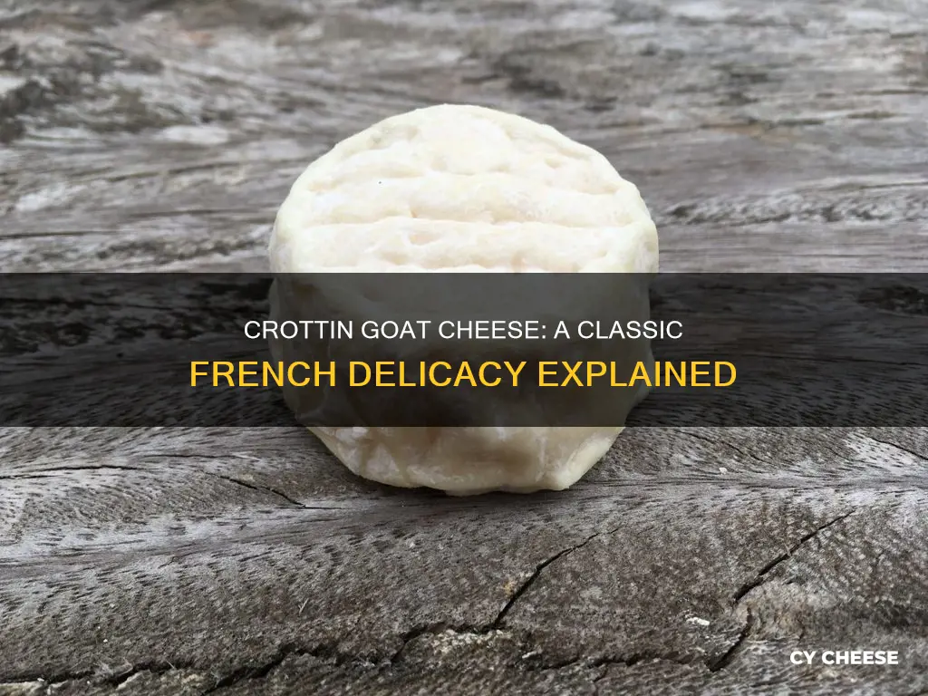 what is crottin goats cheese