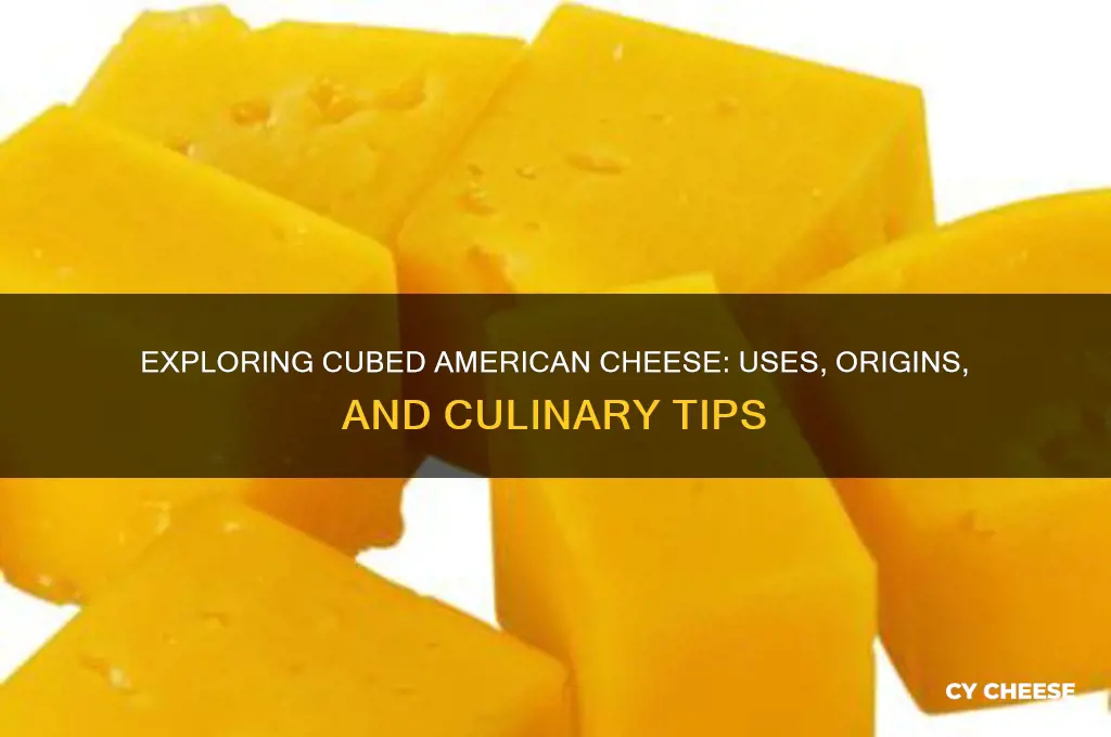 what is cubed american cheese