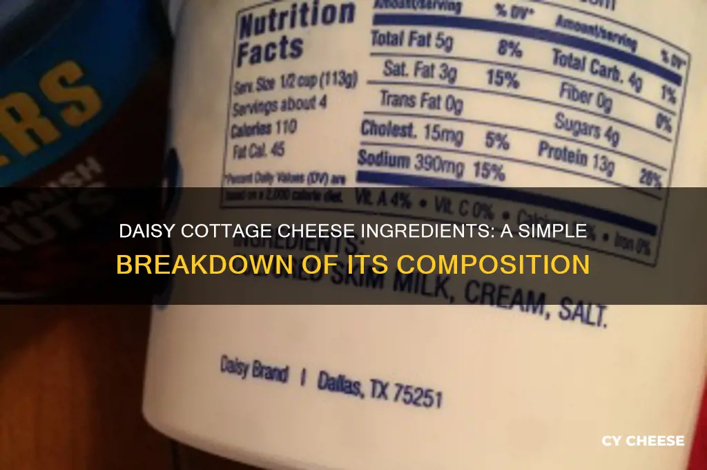 what is daisy cottage cheese made of