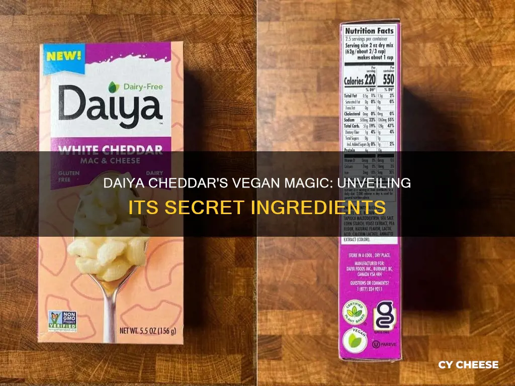 what is daiya cheddar cheese made of