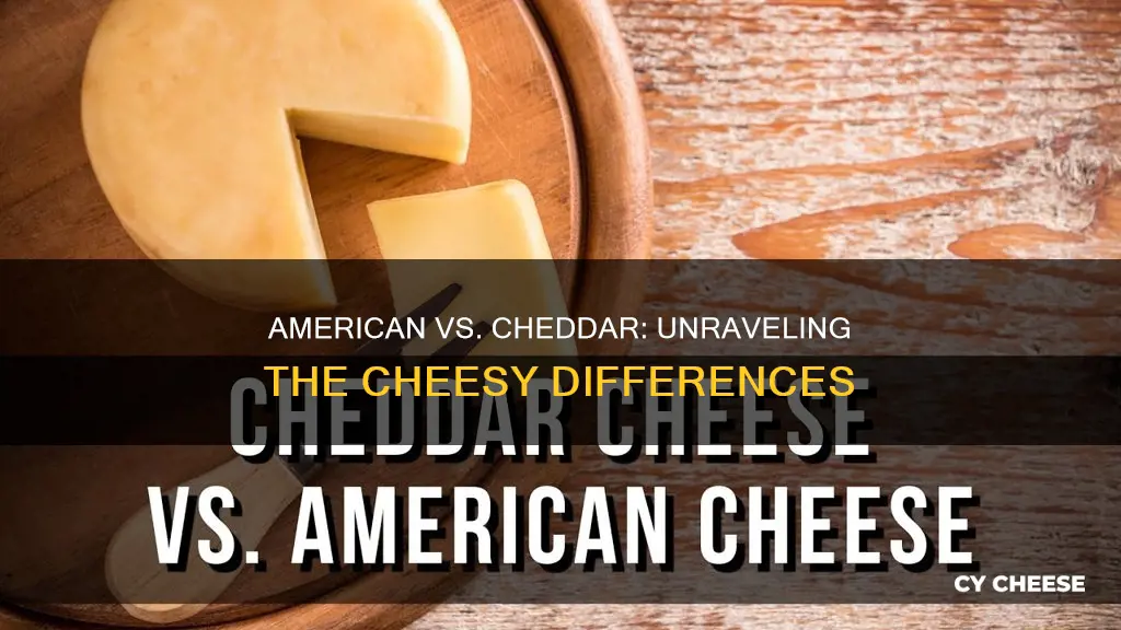 what is difference between american and cheddar cheese