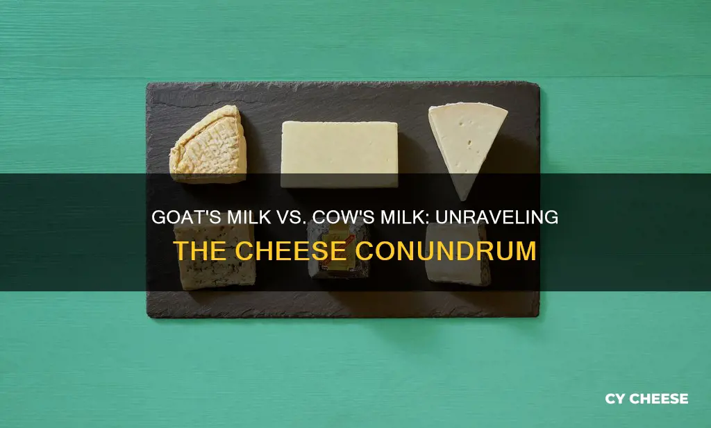 what is difference between goat cheese and ciw cheese