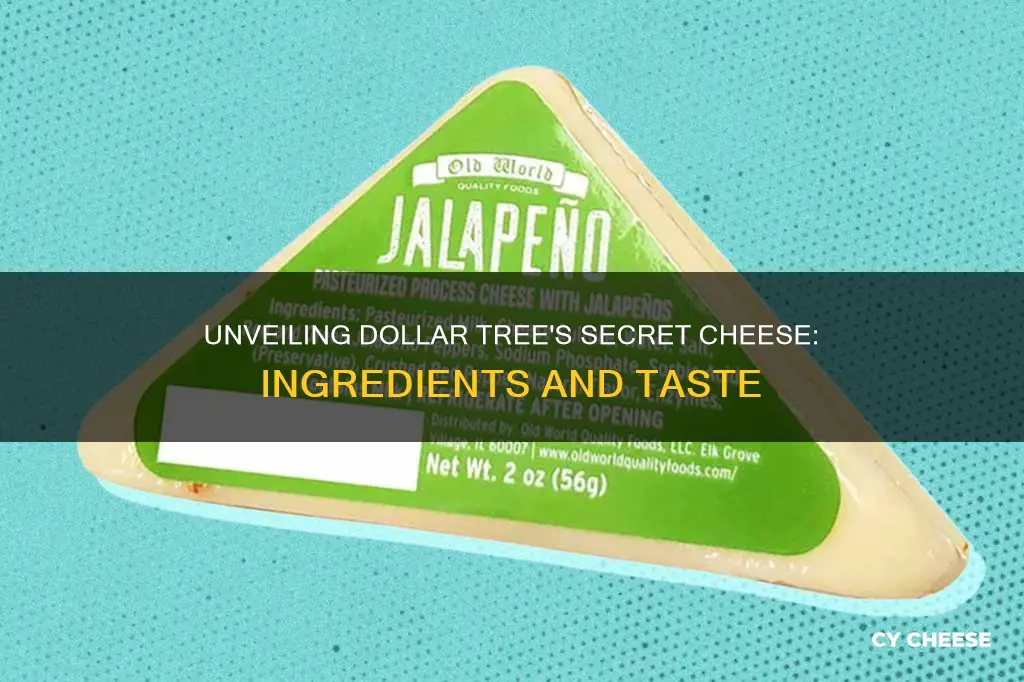 what is dollar tree cheese made of