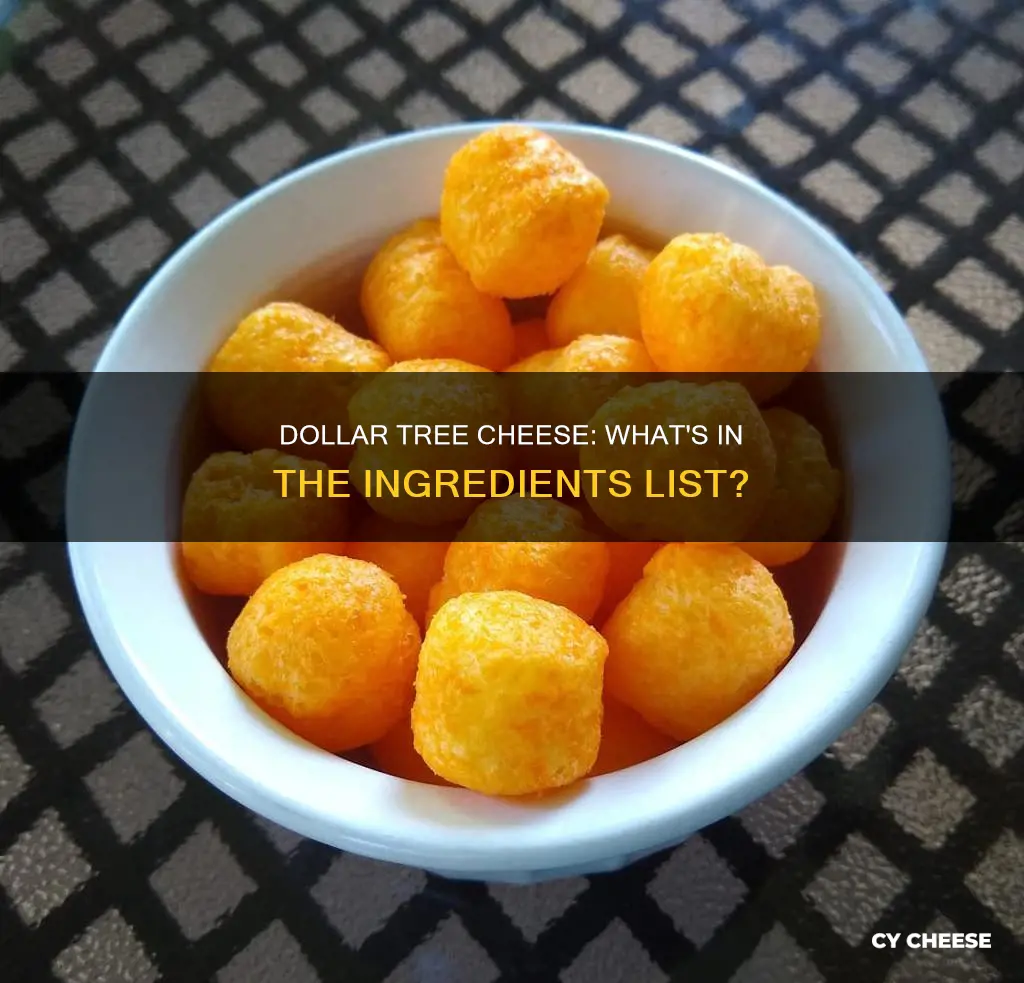 what is dollar tree cheese made of