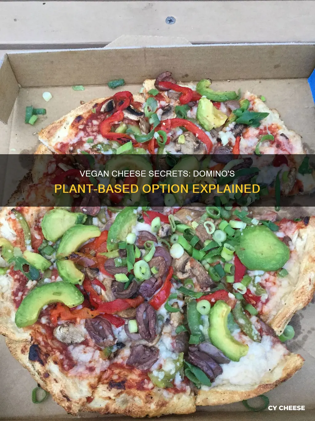 what is dominos vegan cheese made from