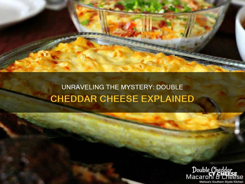 what is double cheddar cheese