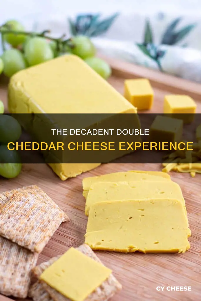 what is double cheddar cheese