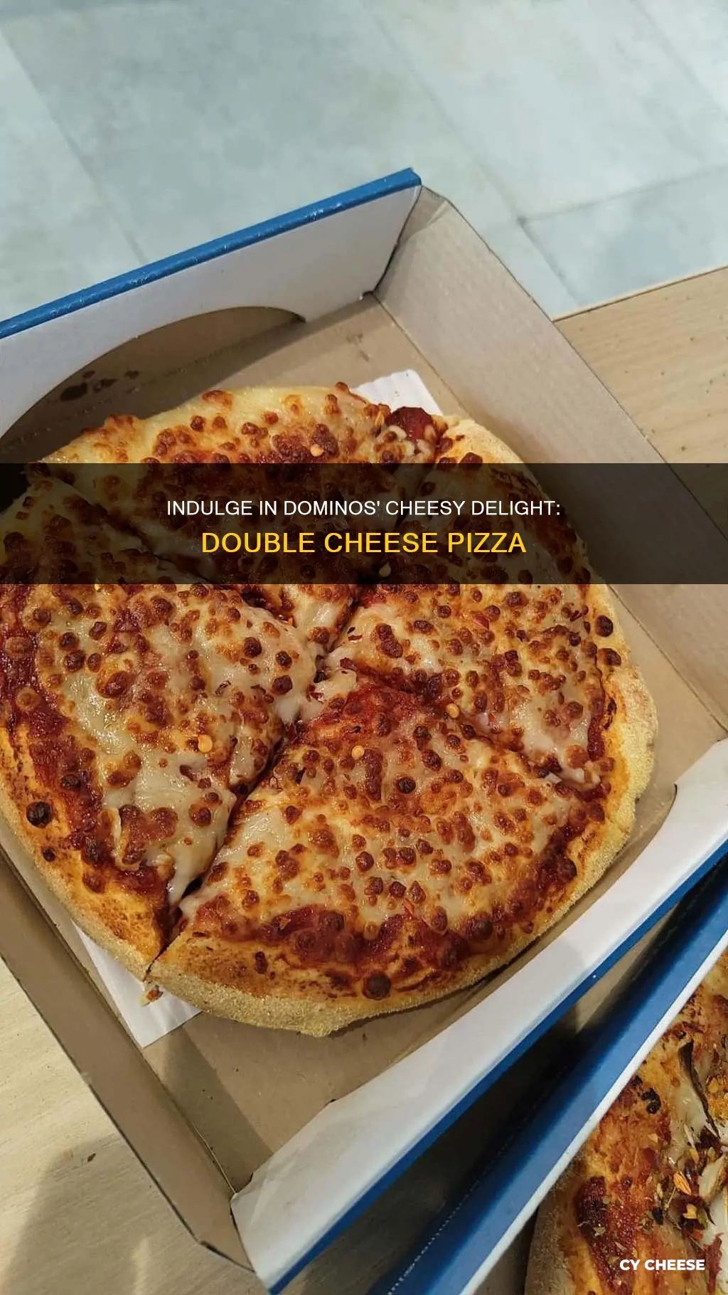 what is double cheese pizza dominos