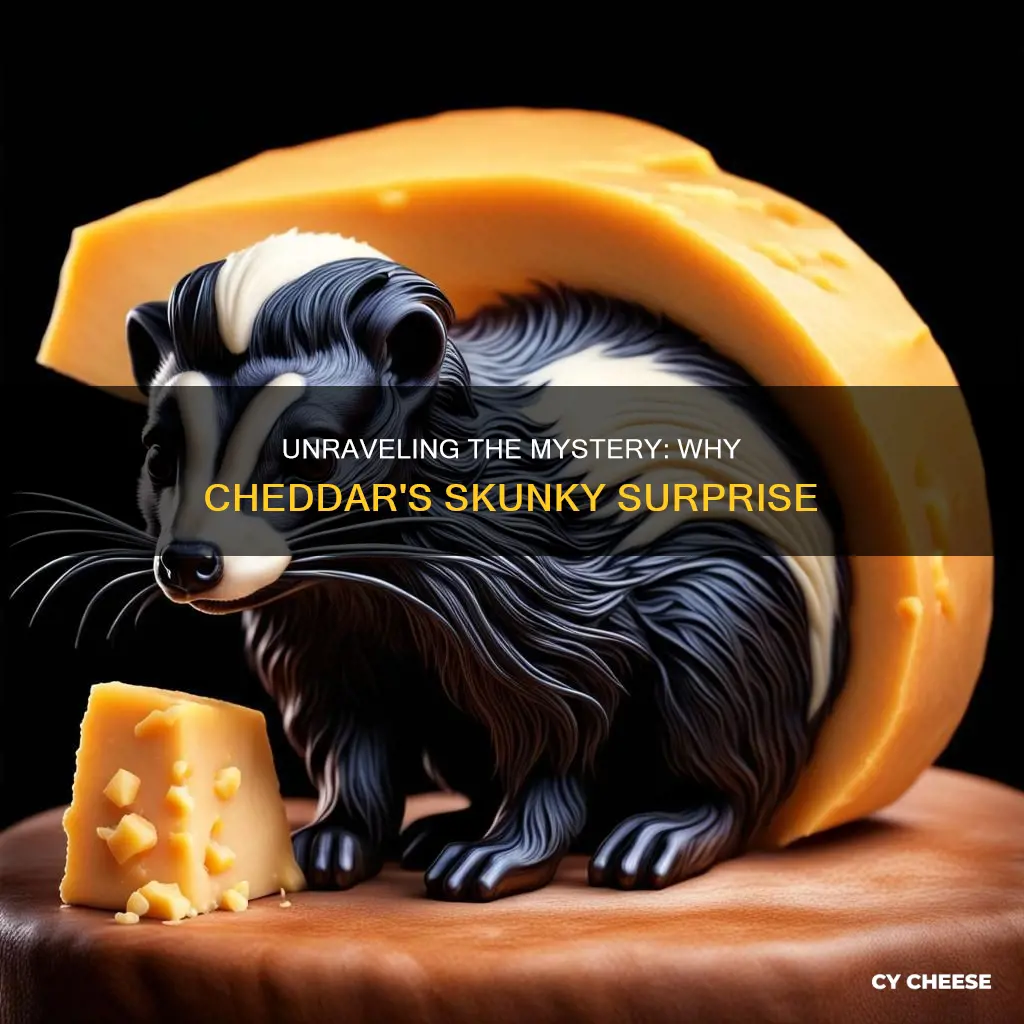 what is easy cheese sharp cheddar suddenly tasting skunky