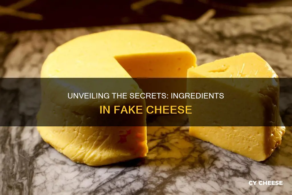 what is fake cheese made of