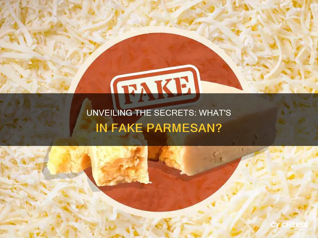 what is fake parmesan cheese made of