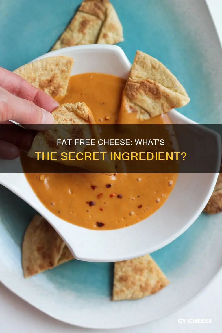 what is fat free cheese made of