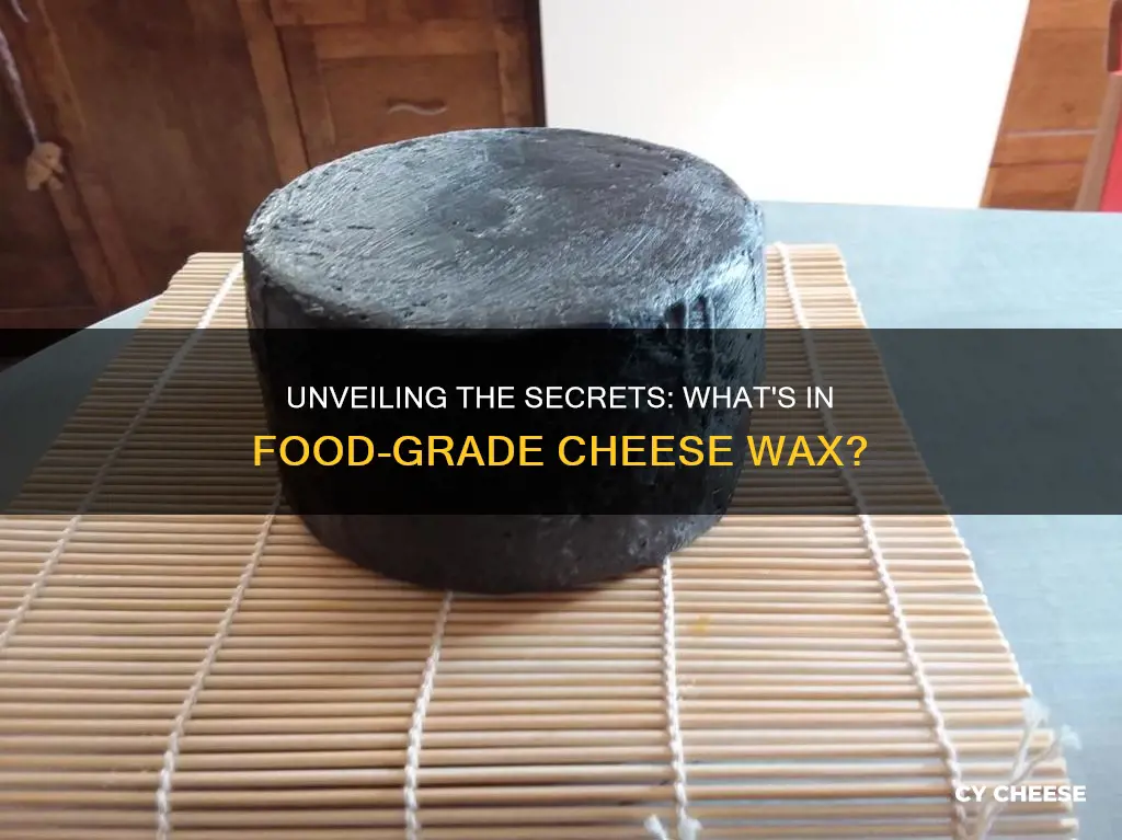 what is food grade cheese wax made of