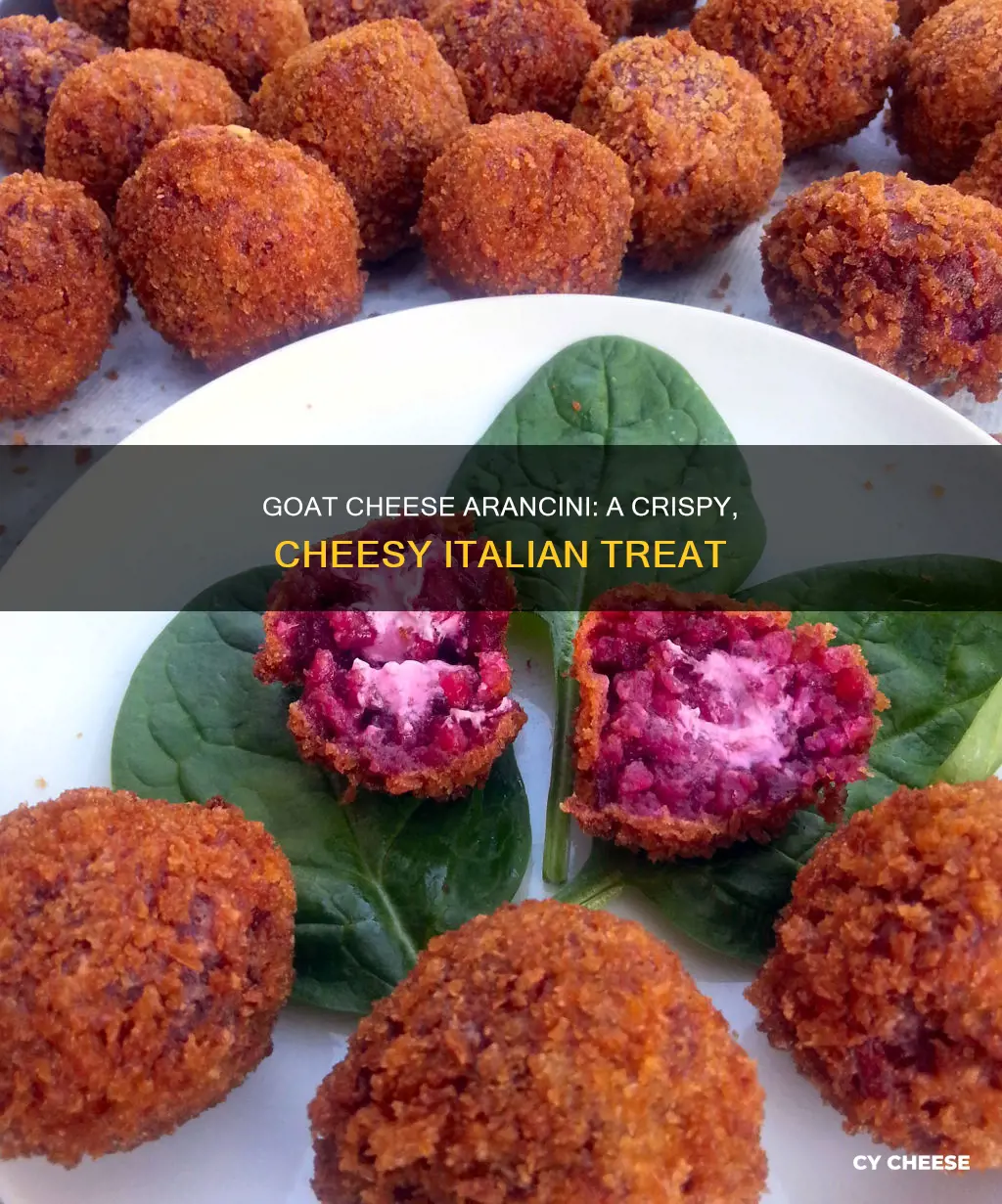 what is goat cheese arancini