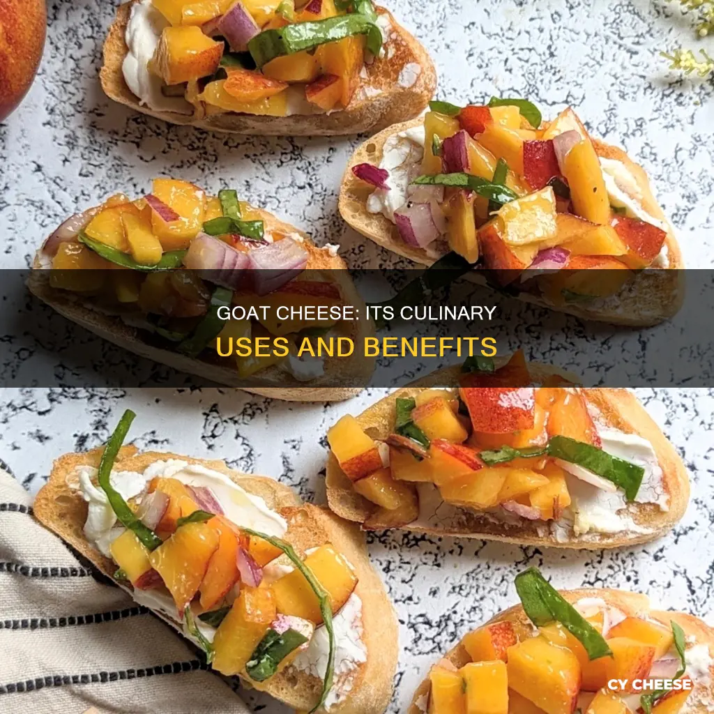 what is goat cheese used for