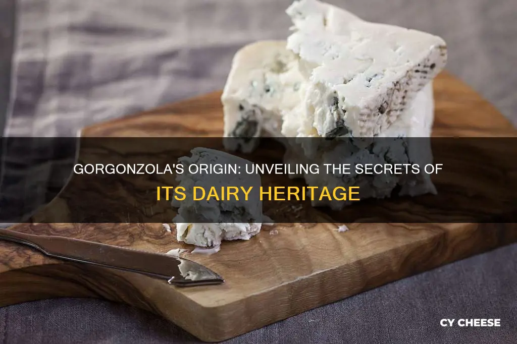 what is gorgonzola cheese made from