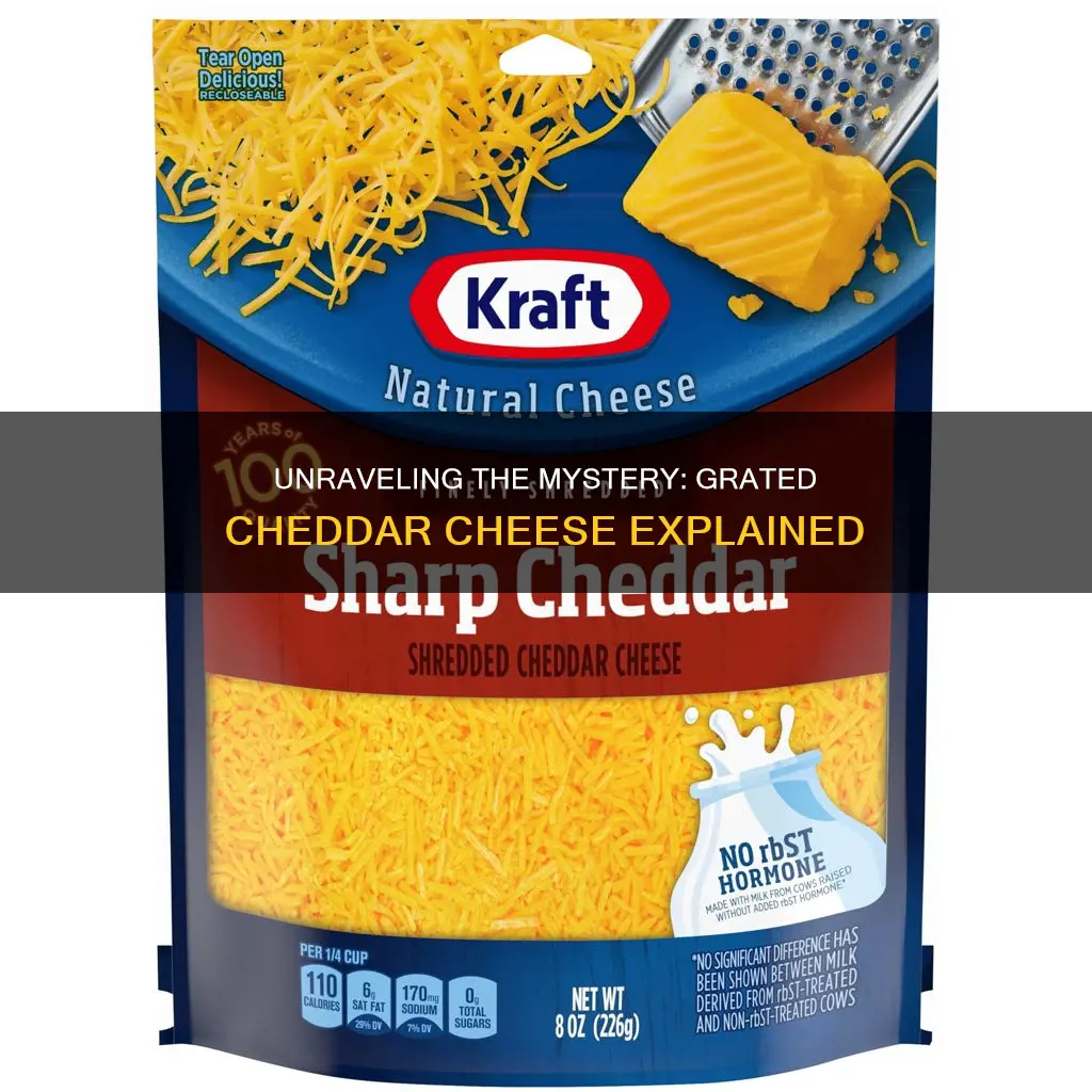 what is grated cheddar cheese