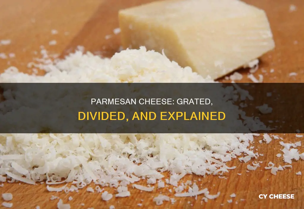 what is grated parmesan cheese divided