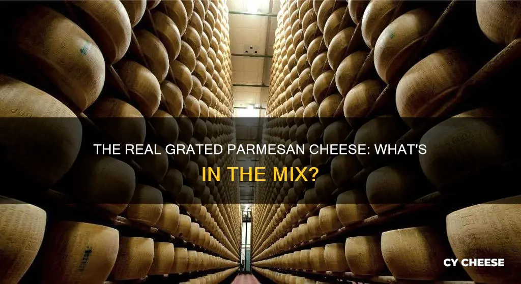 what is grated parmesan cheese made of