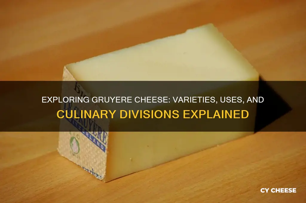 what is gruyere cheese divided