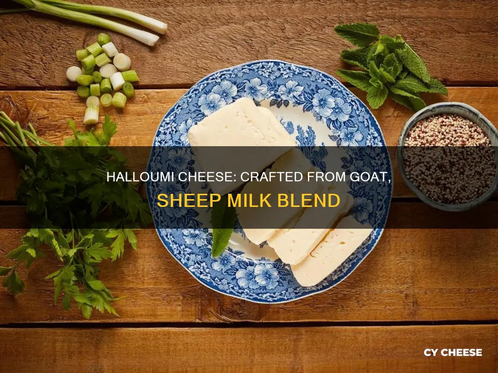 what is halloumi cheese made from