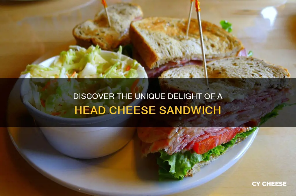 what is head cheese sandwich