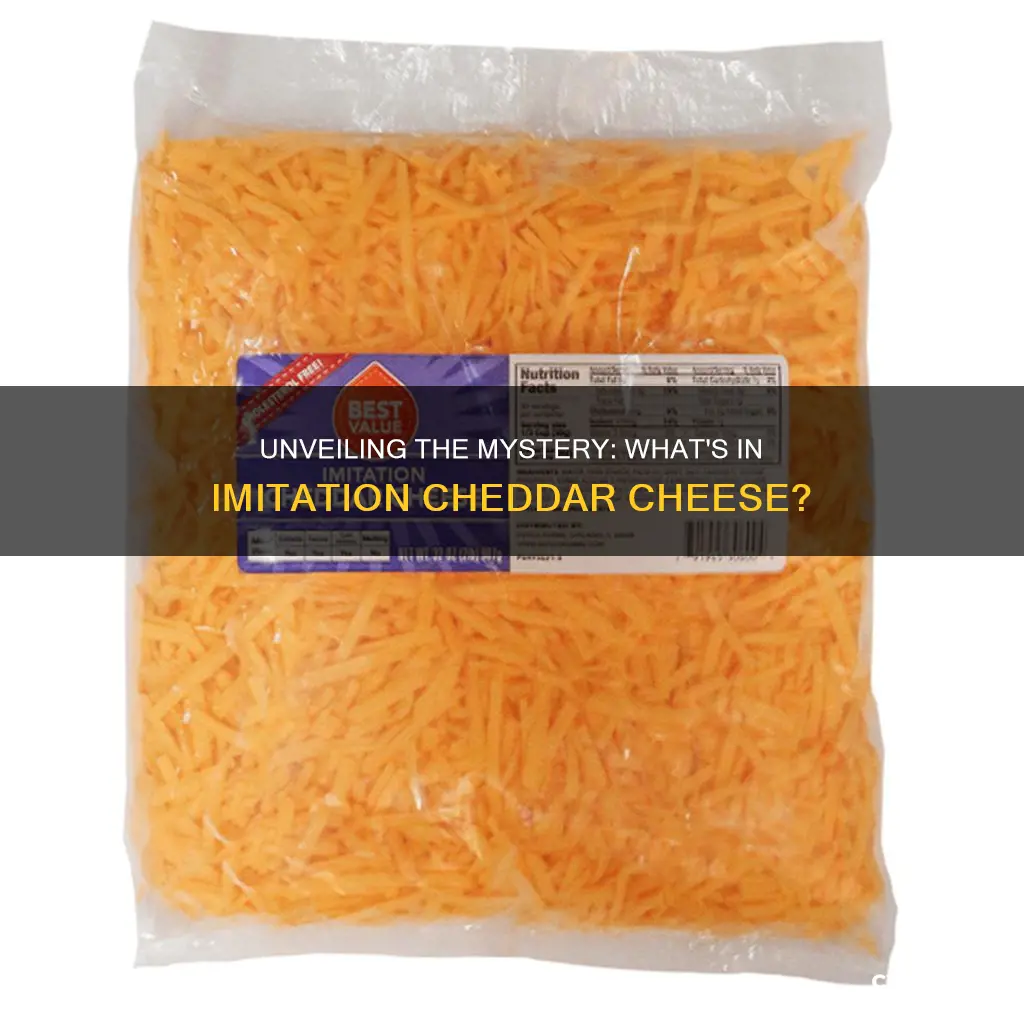 what is imitation cheddar cheese