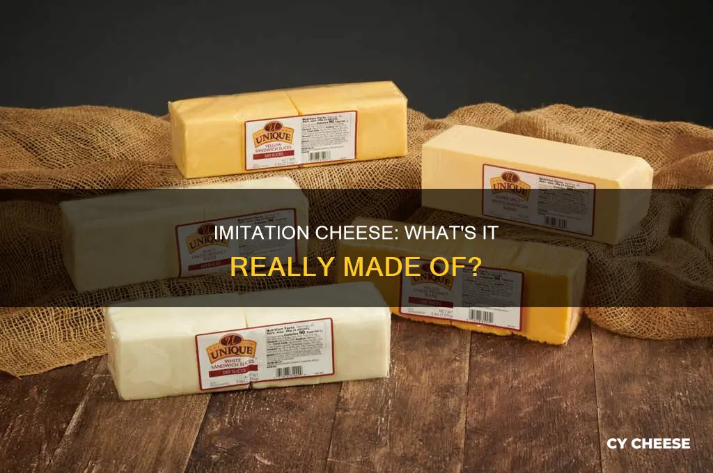 what is imitation cheese made from
