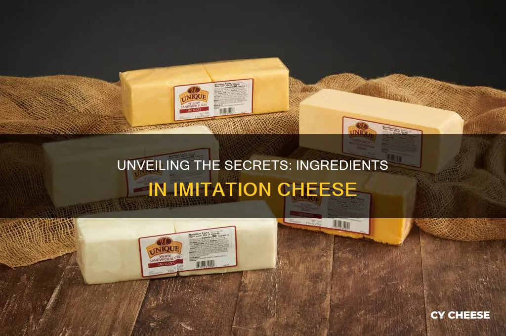 what is imitation cheese made of