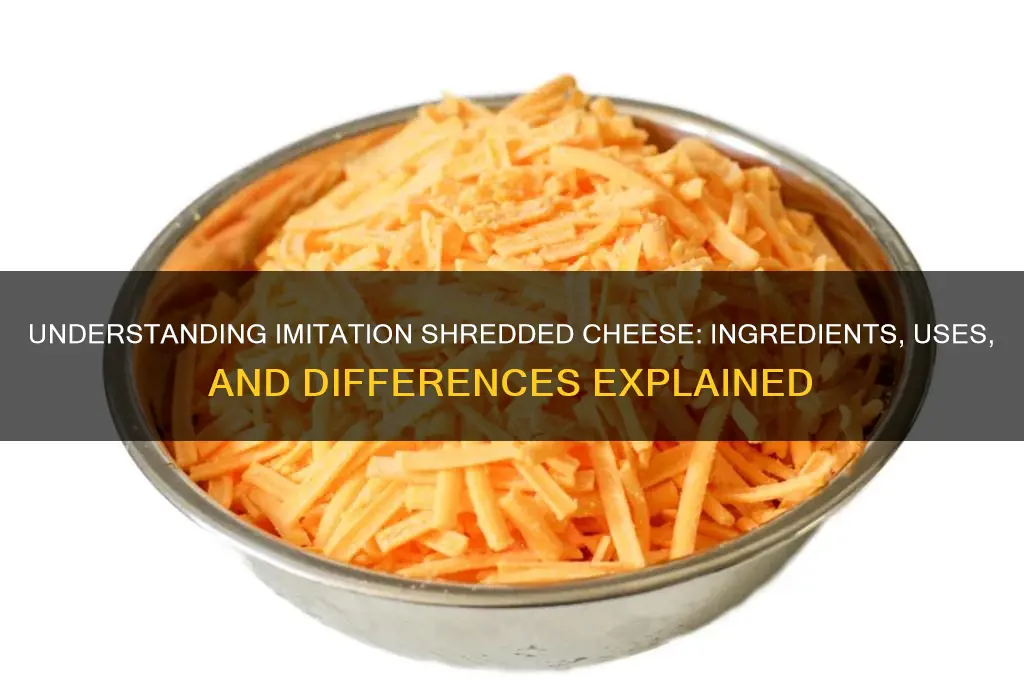 what is imitation shredded cheese