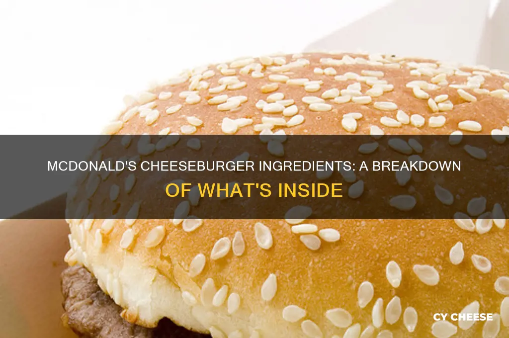 what is in a cheese burger at mcdonalds