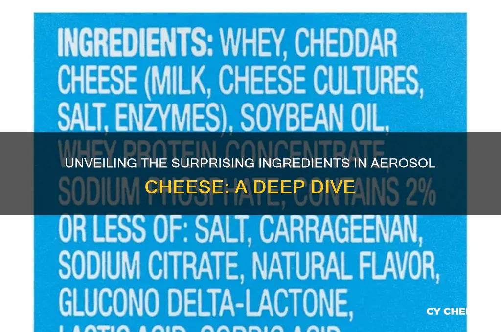 what is in aerosol cheese