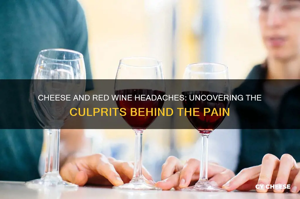 what is in cheese and red wine that causes headaches