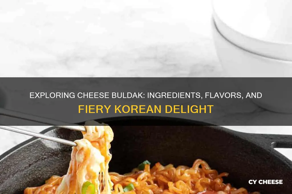 what is in cheese buldak