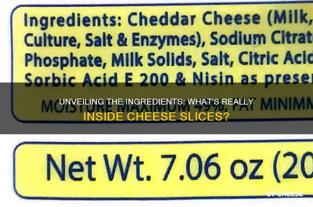 what is in cheese slices